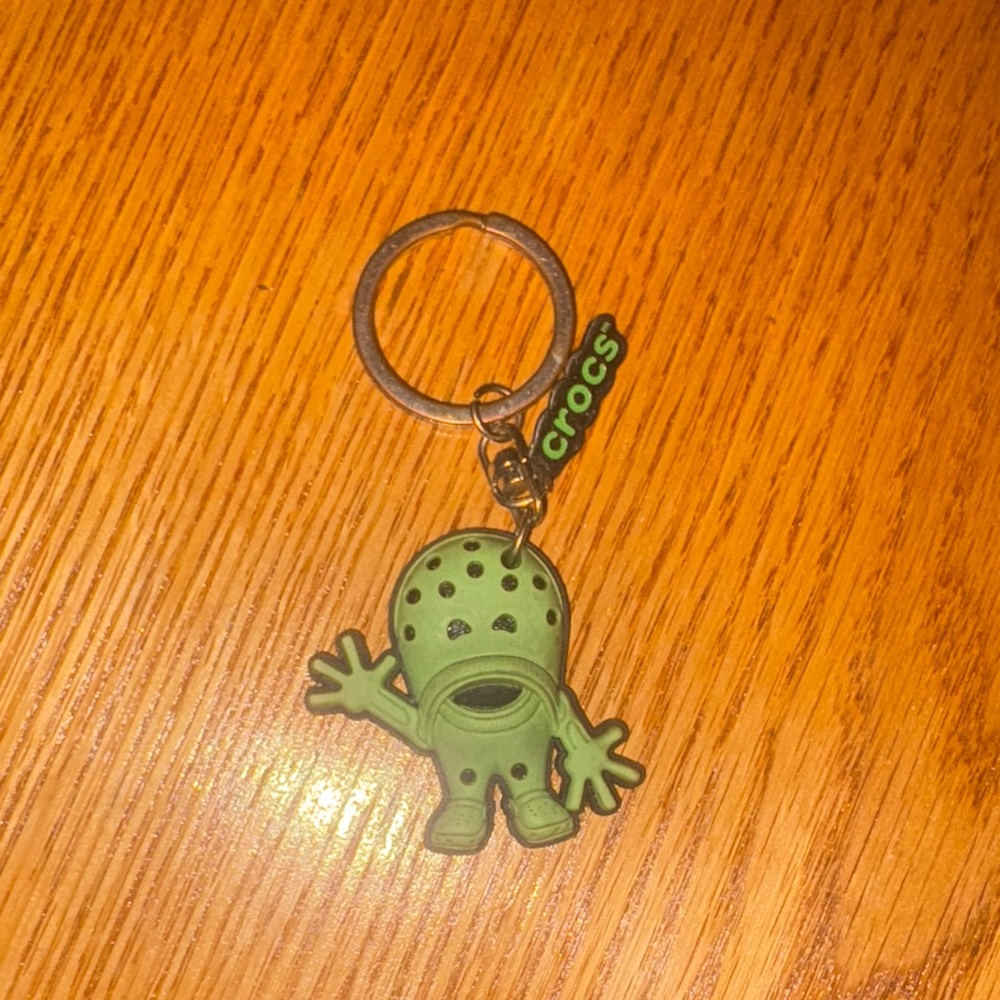Vintage CROCS Green Character Keychain